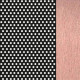 Glossy Black Perforated/Polished Rose Gold