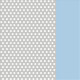 Perforated Polished Palladium/Satin Pastel Blue