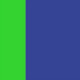 Shiny Majorelle Blue/Matte Translucent Neon Green