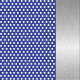 Majorelle Blue Perforated Satin/Polished Palladium