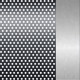 Dark Ruthenium Polished Perforated/Polished Palladium