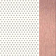 Satin White Perforated/Polished Rose Gold