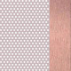 Satin Taupe Gray Perforated/Polished Rose Gold