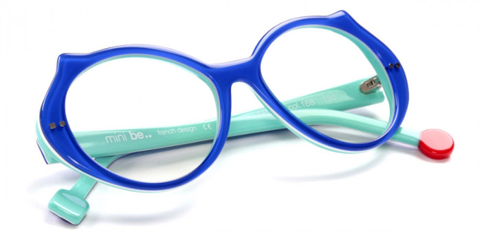 Sabine Be™ Mini Be Cat's 168 48 - Shiny Translucent Blue Majorelle/White/Shiny Turquoise
