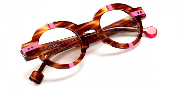 Sabine Be™ Mini Be Groom 454 40 - Shiny Veined Blond Tortoise/Shiny Neon Pink