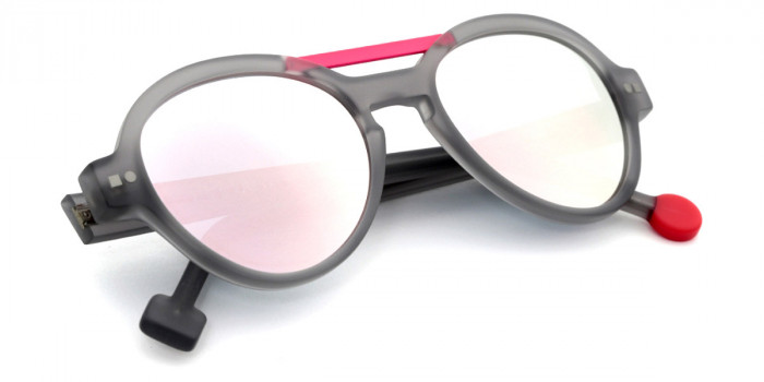 Sabine Be™ Mini Be Hype Sun 13 46 - Matte Translucent Gray/Satin Neon Pink