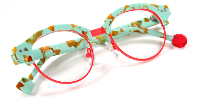 Sabine Be™ Mini Be Master Pantos 592 45 - Matte Marbled Turquoise/Satin Neon Orange