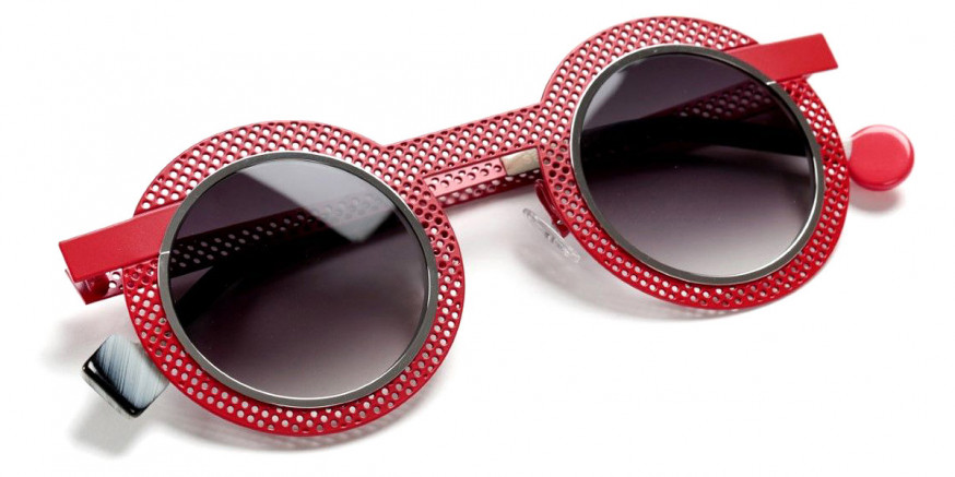 Sabine Be™ Be Gipsy Hole Sun 503 43 - Satin Red Perforated/Polished Palladium