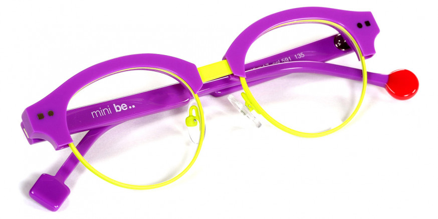 Sabine Be™ Mini Be Master Pantos 591 45 - Shiny Purple/Neon Yellow Satin