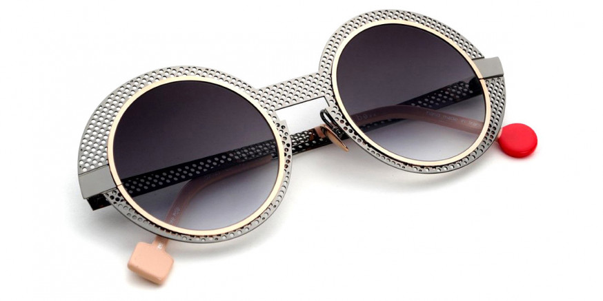 Sabine Be™ Be Val De Loire Hole Sun 493 50 - Dark Ruthenium Polished Perforated/Polished Rose Gold
