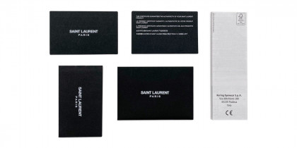 Certificate of Authenticity from Saint Laurent™