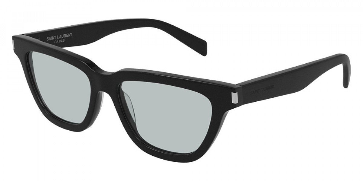 SAINT LAURENT SL462 Sulpice black rectangle-frame sunglasses