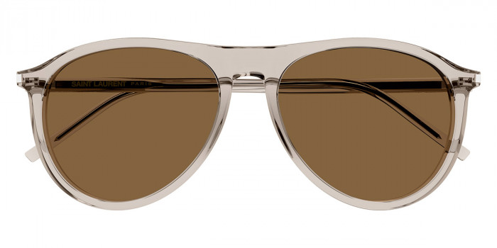 【関税込み】Saint Laurent ベージュ SL 667 メガネ Saint Laurent™ SL 667 Aviator Sunglasses | EyeOns.com