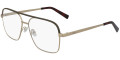 Matte Gold / Brown Leather