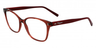 Salvatore Ferragamo™ SF2912 611 52 - Trasparent Cherry/Burgundy Mar
