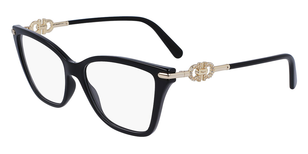 メガネ Ferragamo Eyeglass Frame SF2949R 001 Cat Eye, Horn-Rimmed Salvatore Ferragamo™ SF2949R Cat-Eye Eyeglasses | EyeOns.com