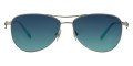 Silver / Azure Gradient Blue