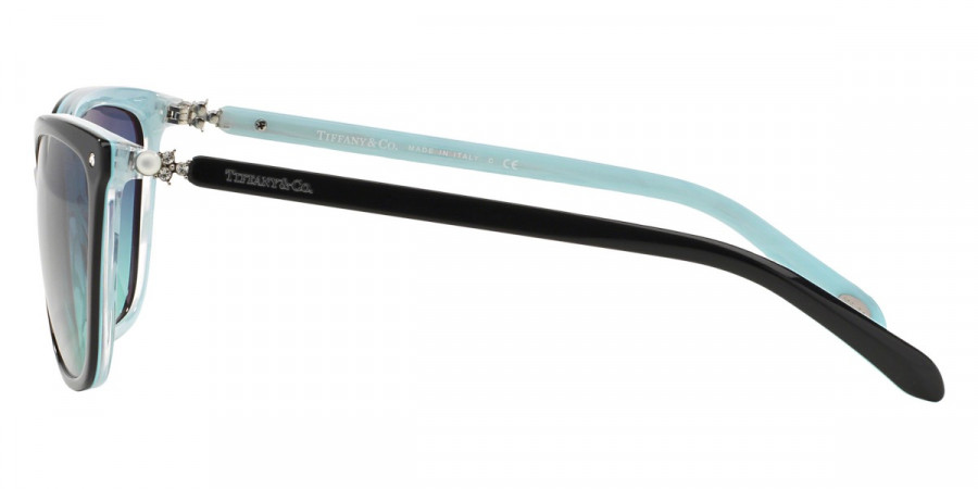 Color: Black on Tiffany Blue Striped (81939S) - Tiffany TF4105HB81939S55