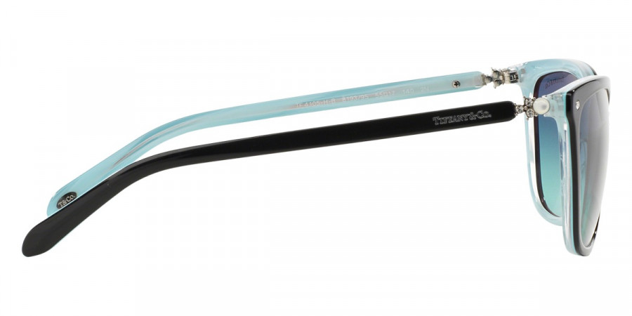 Color: Black on Tiffany Blue Striped (81939S) - Tiffany TF4105HB81939S55