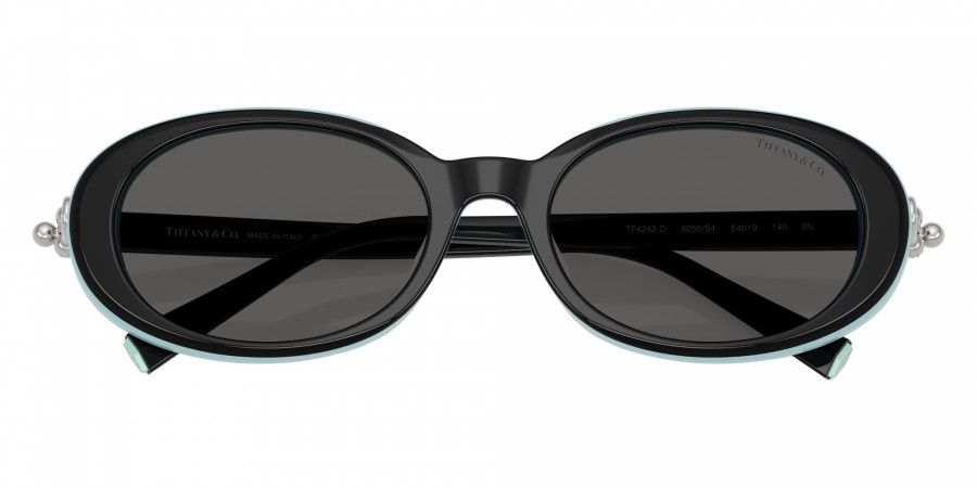 Color: Black on Tiffany Blue (8055S4) - TIFFANY TF4242D8055S454