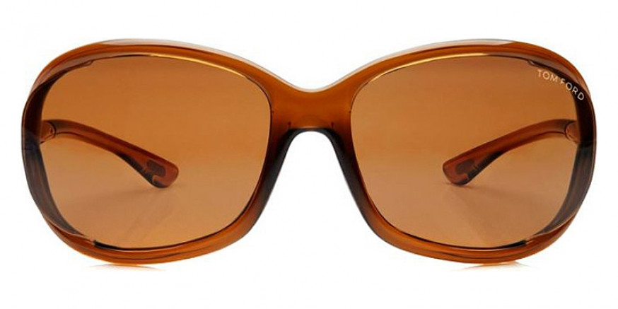 Tom Ford™ FT0008 Jennifer 48H 61 - Transparent Dark Brown