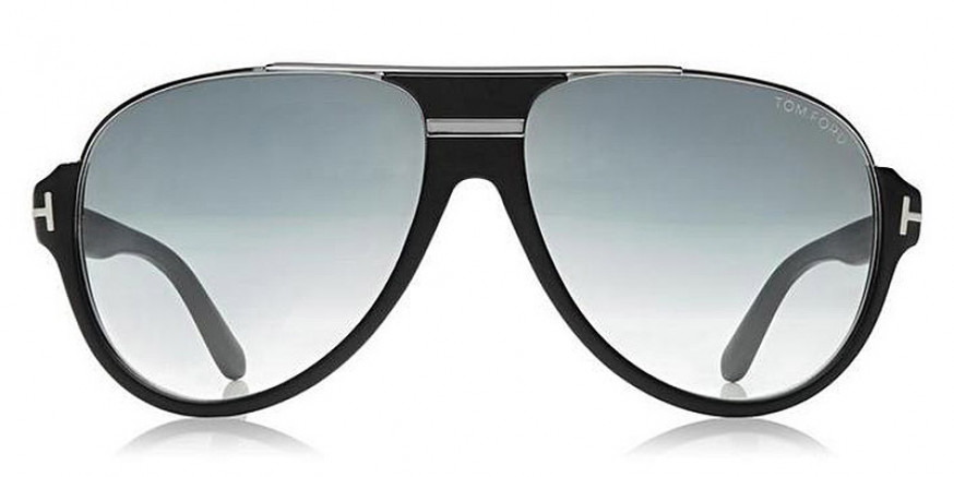 Tom Ford™ FT0334 Dimitry 02W 59 - Matte Black/Shiny Dark Ruthenium