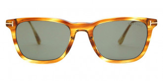 Color: Shiny Striped Light Brown/Shiny Rose Gold (47A) - Tom Ford FT0625Arnaud-0247A53
