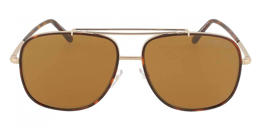 Tom Ford™ FT0693 Benton 28E 58 - Shiny Rose Gold/Red Havana Acetate