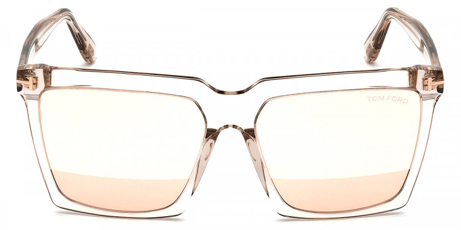 Tom Ford™ FT0764 Sabrina-02 20Z 58 - Shiny Transparent Light Sand
