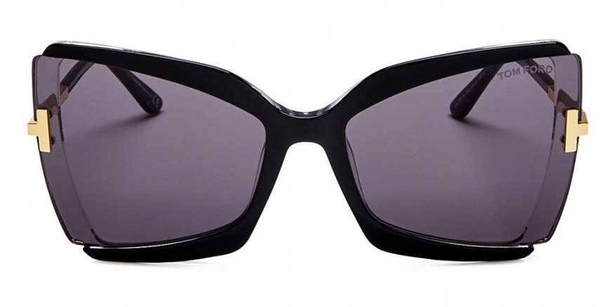 Tom Ford™ FT0766 Gia 03A 63 - Black & Crystal with Endura Gold