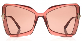 Color: Transparent Antique Pink with Rose Gold (72Y) - Tom Ford FT0766Gia72Y63