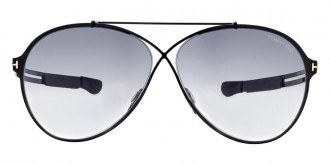 Tom Ford™ FT0828 Rocco 01B 62 - Shiny Black with Matte Black