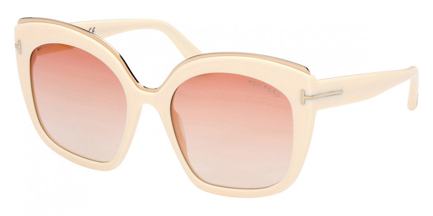 Tom Ford™ FT0944 Chantalle 25T 55 - Shiny Ivory with Rose Gold