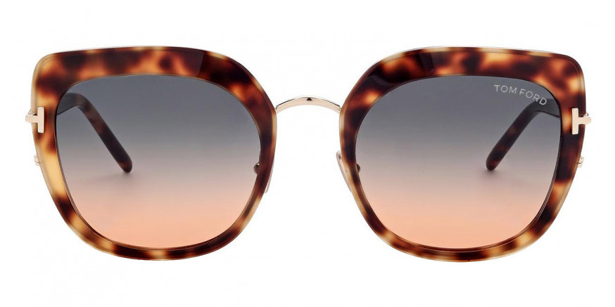 Tom Ford™ FT0945 Virginia 53P 55 - Shiny Blonde Havana and Rose Gold