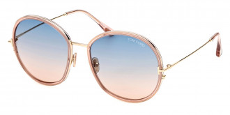 Color: Shiny Transparent Powder Pink (72W) - Tom Ford FT0946Hunter-0272W58
