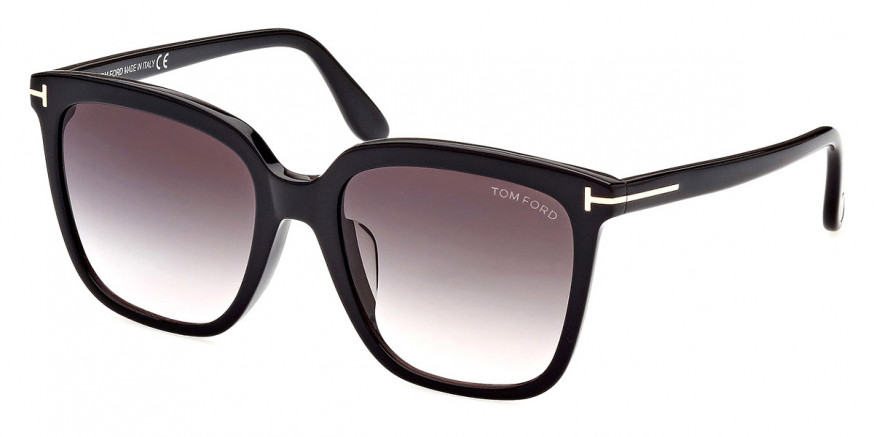 Tom Ford™ FT0958-D 01B 55 - Shiny Black/T Logo
