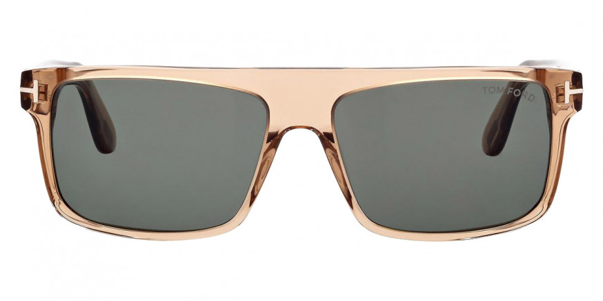 Color: Shiny Transparent Beige/T Logo (45N) - Tom Ford FT0999Philippe-0245N58