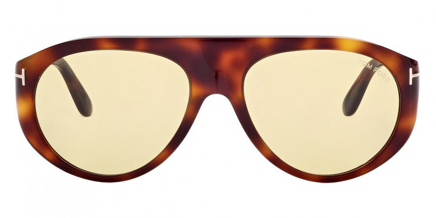 Tom Ford™ FT1001 Rex-02 53E 57 - Shiny Blonde Havana/T Logo