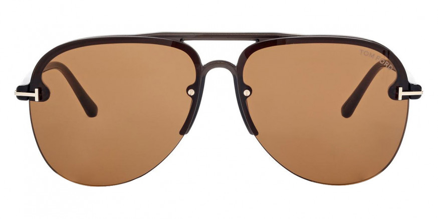Tom Ford™ FT1004 Terry-02 51E 62 - Shiny Pale Gold/T Logo