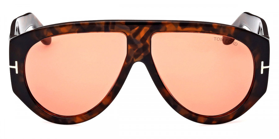 Tom Ford™ FT1044 Bronson 52S 60 - Shiny Dark Havana/T Logo