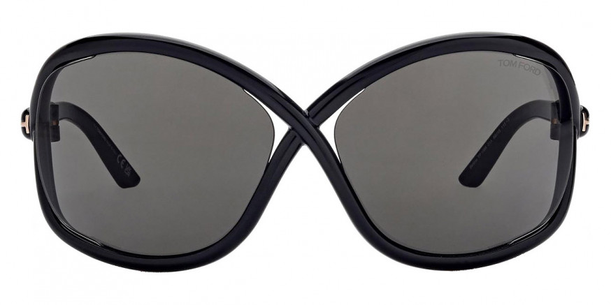 Tom Ford™ FT1068 Bettina 01A 68 - Shiny Black/T Logo