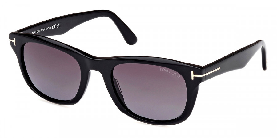 Color: Shiny Black/Eco/T Logo (01B) - Tom Ford FT1076Kendel01B54