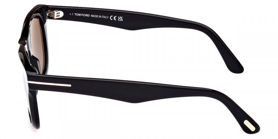 Color: Shiny Black/Eco/T Logo (01B) - Tom Ford FT1076Kendel01B54
