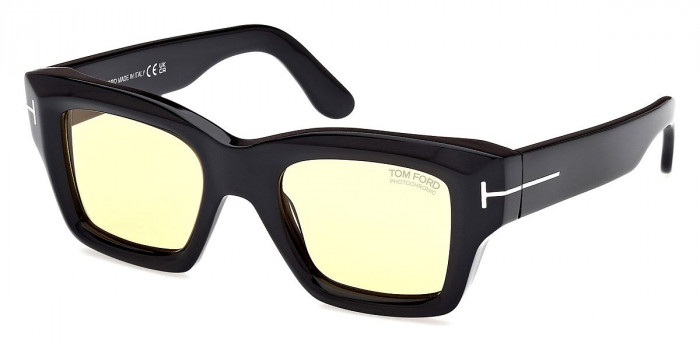 TOMFORD レンオハサイスフレムサンクラス FT11550 6005E Tom Ford™ FT1154 Ilias 01E 50 Shiny Black Sunglasses