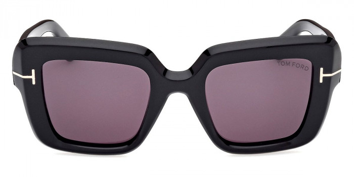 Tom Ford™ FT1157 Esme 01E 50 Shiny Black Sunglasses