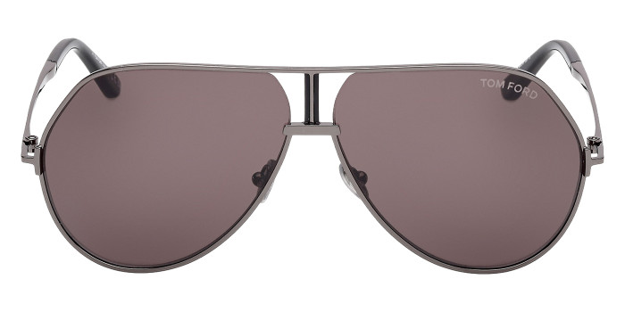 Tom Ford™ RICKIE-02 FT1281 08A 63 - Shiny Gunmetal