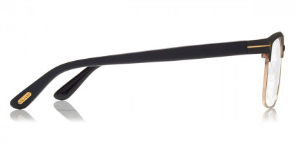 Color: Matte Black/Shiny Rose Gold (002) - Tom Ford FT532300254