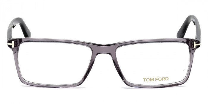Tom Ford™ FT5408 020 56 - Transparent Gray/Gray Horn Effect/Shiny Palladium T Logo