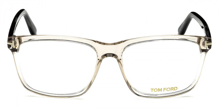 Tom Ford™ FT5479-B 020 56 - Transparent Gray with Gray Striped Blue Horn
