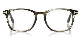 Color: Shiny Striped Black & Gray/Rose Gold T Logo (005) - Tom Ford FT550500552